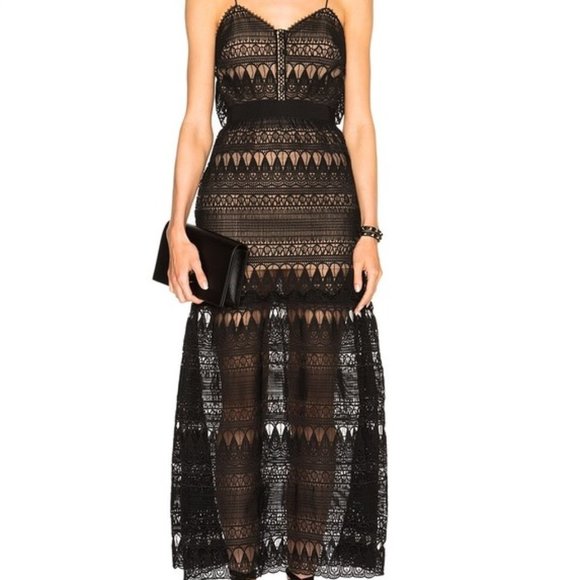Self-Portrait Teardrop Lace Guipure gown - Picture 1 of 6